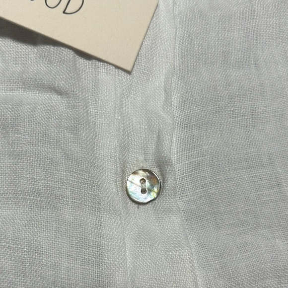 NEW BEACHWOOD BABY playa tank top in blanco one size White Linen - Picture 8 of 12